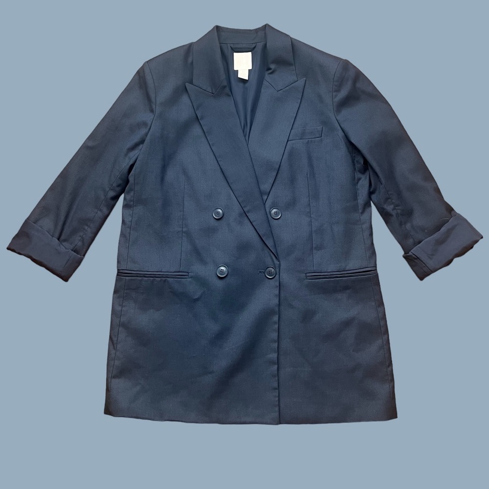 Worn once H&M size US S. Very light fabric, dark blue